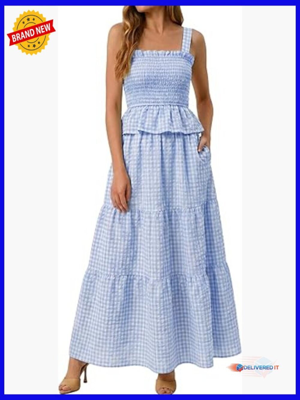 Women's 2 Piece Skirt Set Tank Top Maxi Skirt Travel Outfit